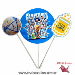 CAKE TOPPER x3 - ARGENTINA SOMOS CAMPEONES