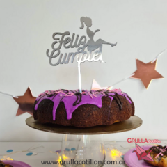 CAKE TOPPER FELIZ CUMPLE MUÑECA - comprar online