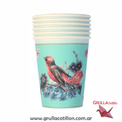 VASO PAJARITO x6