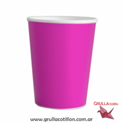 VASO ROSA FLUO x8