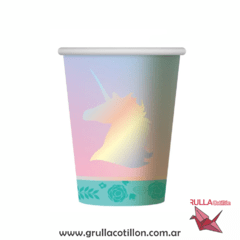 VASO UNICORNIO IRIDISCENTE x 6 unidades