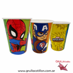 VASOS AVENGERS SUPER HEROES x8