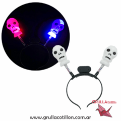 VINCHA HALLOWEEN CALAVERA LED