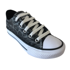 Zapatillas De Lona Roller Art. 409 Animal Print Negro 35-40 en internet