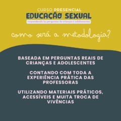 CURSO PRESENCIAL EDUCAÇÃO SEXUAL - Editora Caqui