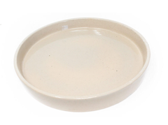 MACETA DE CERAMICA 23X23cm CON PLATO - (BLANCO) en internet