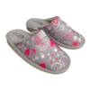 Pantuflas Renatas corazon gris