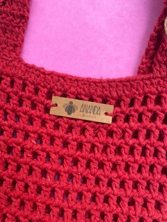 Eco Bag de Crochê Vermelha - Ananda Bijoux