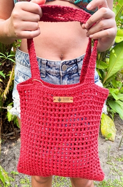 Eco Bag de Crochê Vermelha - comprar online
