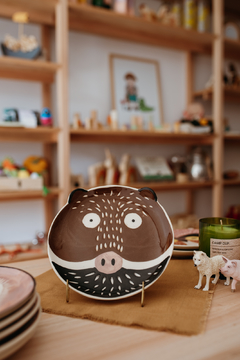 Plato cerámica animales autóctonos - Tienda Lechuga