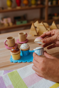 Set 2 tazas con cupcakes (Una rica merienda) - comprar online