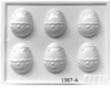 Molde Acetato x 6 Mini Huevos decorados Plastichok