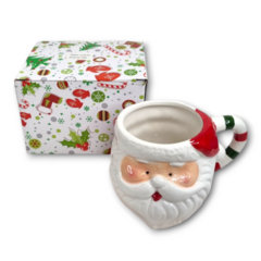 Taza de Cerámica Navideña Papa Noel - 13cm x 10cm