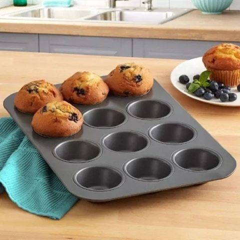 Muffinera Placa antiadherente para 12 Cupcakes / Muffins