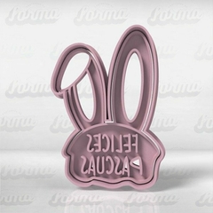 Orejas Felices Pascuas Stamp Forma