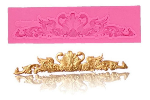 Molde de Silicona Detalle Barrocco 2 Cisnes