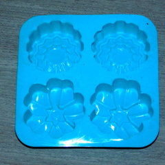 Molde de Silicona x 4 Flores Budin, oreo - comprar online