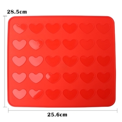 Placa Silicona Macarons Corazon - comprar online