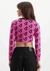 BLUSA LANÇA PERFUME, EM TRICOT CROPPED LOGOMANIA - PINK na internet