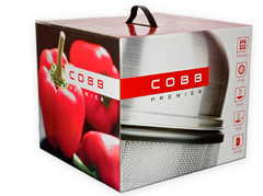 Parrillas portátiles Cobb Grill –Packaging Modelo Premier – Parrillas portátiles a carbón que no hacen humo. Parrillas para balcón.