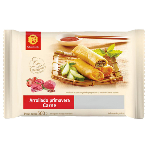 Arrollado primavera de carne Fu Bao x12 unidades