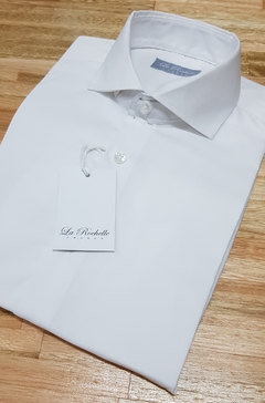 Camisa Eslastizada Blanca Botón claro (1101/2) - comprar online