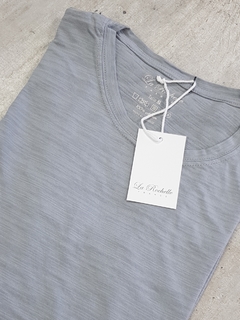 Remera flame gris titanio