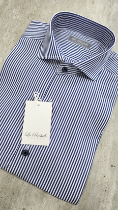 Camisa rayada (S187) algodon premium