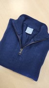 Sweater Nahue medio cierre (azul marino) - comprar online