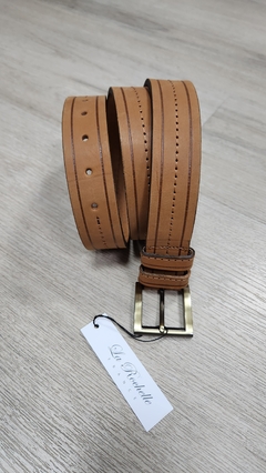 Cinturon costura en medio cuero (suela)