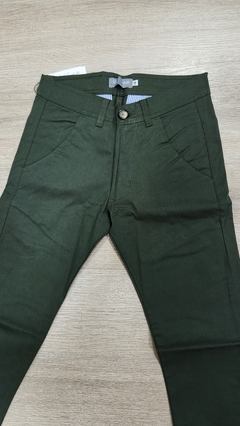 Pantalon chino teen(verde) - comprar online