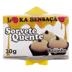 Vela Beijável Sorvete Quente 30g - Beijinho Doce Libido