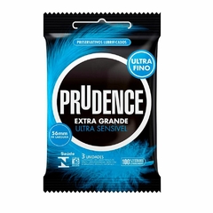 Preservativo Prudence Ultra Sensível - Extra Grande - Doce Libido