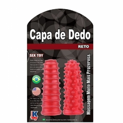 Capa de Dedo Reto Finger C/ 2un Ktoy - Vermelho - Doce Libido