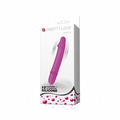 Vibrador Silicone Emily C/Glande 10 Vibrações - Pretty Love Doce Libido