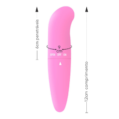 Vibrador Ponto G Linha Color Aveludado - Rosa Doce Libido