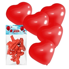 Balões do Amor Formato Coração c/10un