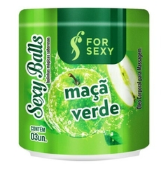 Bolinha Beijável Tri Ball For Sexy - Maçã Verde - Doce Libido