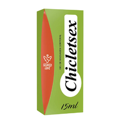 Lubrificante Beijável Chicletsex 15ml - Menta - Doce Libido
