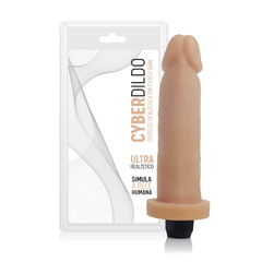 Pênis Realístico em Cyberskin c/Vibro 16x4cm Bege - Adão & Eva - Doce Libido