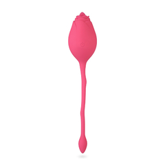 Vibrador (Pink Rose) Recarregável C/10 Vibrações - Adão & Eva - Doce Libido