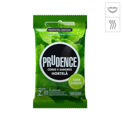 Preservativo Prudence Cores e Sabores - Hortelã - BRINDE