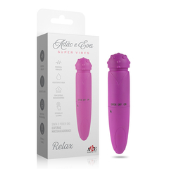 Vibrador C/Esferas Massageadoras (Relax) Adão & Eva - Lilás - Doce Libido