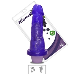 Pênis Realístico C/Vibro em Gel Aromático 16x4cm A&E - Uva - Doce Libido