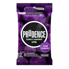 Preservativo Prudence Cores e Sabores - Uva - Doce Libido