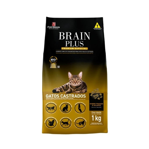 Ração Brain Plus Premium Especial Gatos Filhotes Sabor Frango e
