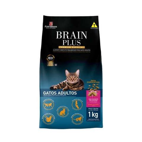 Ração Brain Plus Premium Especial Gatos Filhotes Sabor Frango e
