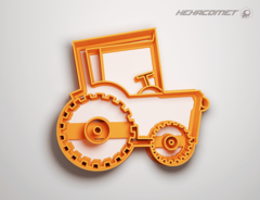 Cortante para galletitas construcción tractor