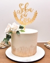 Caketopper para tortas Casamiento Nombres personalizados 15cm
