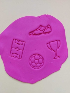 Sellos ceramica porcelana galletitas masas packx15 Futbol Mundial - tienda online